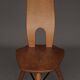 Italian oak accent chair, 1950s