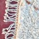 Tapis Beni Ouarain 300x200 cm – Laine épaisse ivoire, motifs losanges