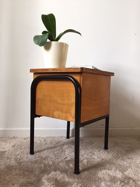 Vintage boarding school bedside
