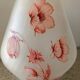 Vase kitsch avec décor floral