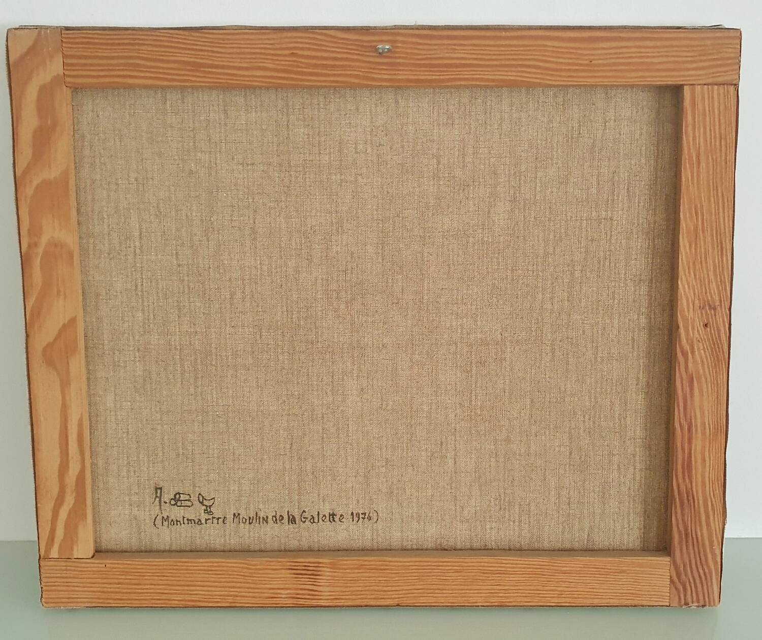 Acrylic canvas in pastel colors of Paris