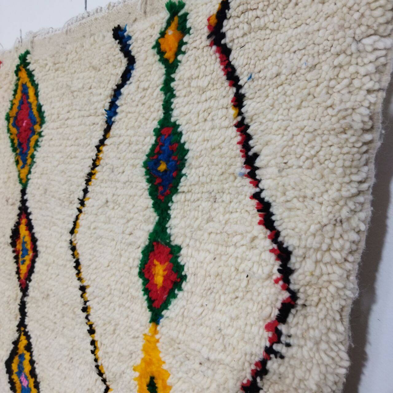 Handmade wool Berber rug 240 x 150 cm