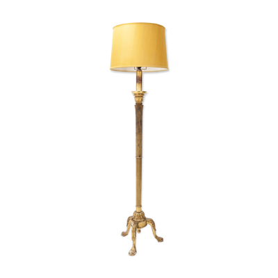 Lampadaire italien Gesso en bois doré