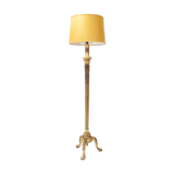 Gild Wood Gesso Italian Floor Lamp