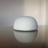 Ceiling lamp "half sphere" in white opaline 60s 70s