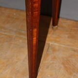 Louis xvi style hot water bottle table in marquetry around 1900