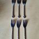 Silver-plated dessert forks