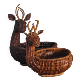 Panier forme cerf