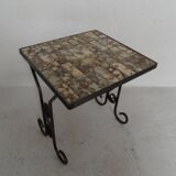 Vintage sidetable with tiles 1960's