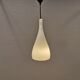 French hanging lamp in milky white glass, model Gin Fizz, produced by SCE.