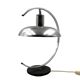 Lampe de table chromée moderne du milieu du siècle, à la manière de Mariano Fortuny Italie, années 1970