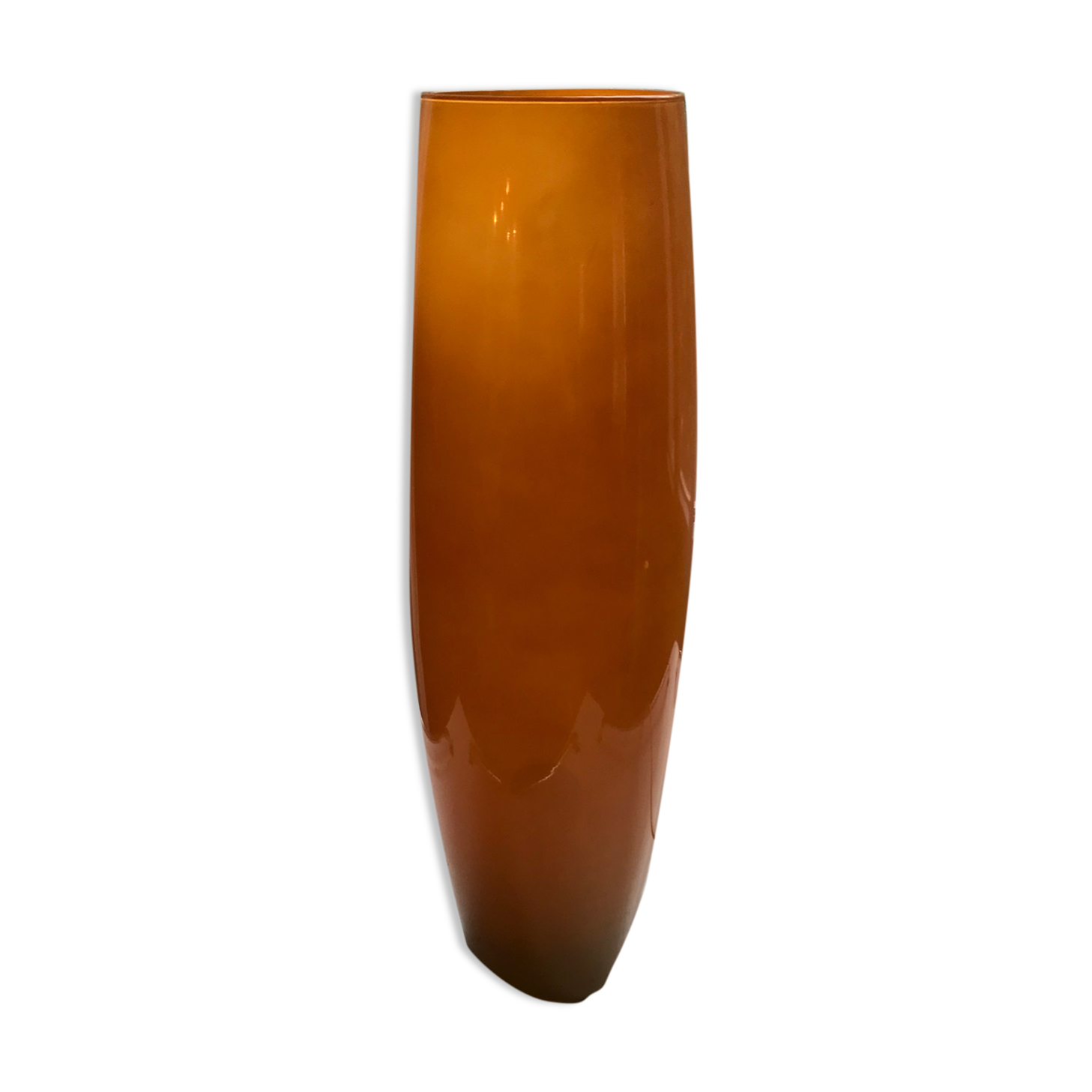 Vintage opaline orange table lamp