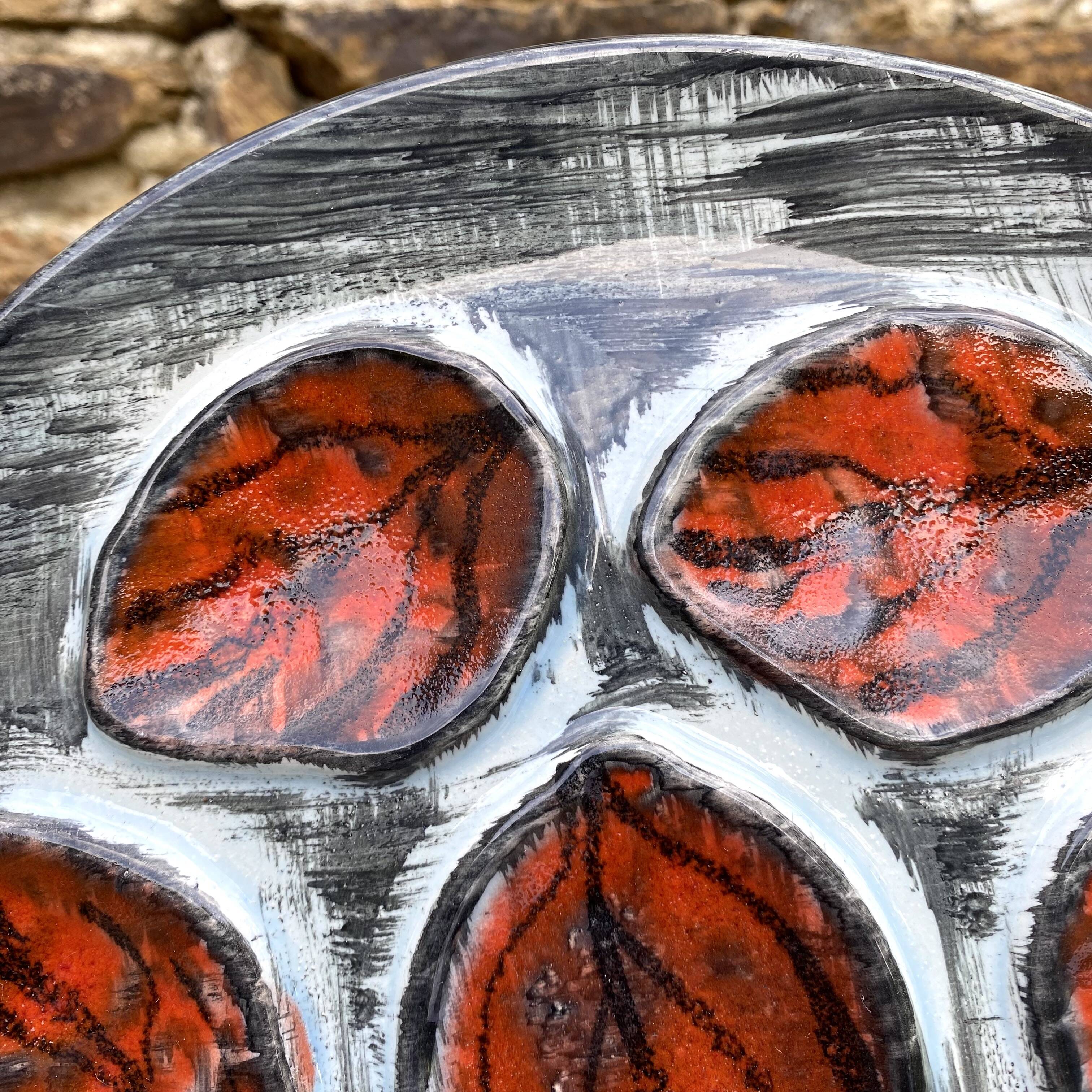 Mbfa pornic oyster plates, 1960