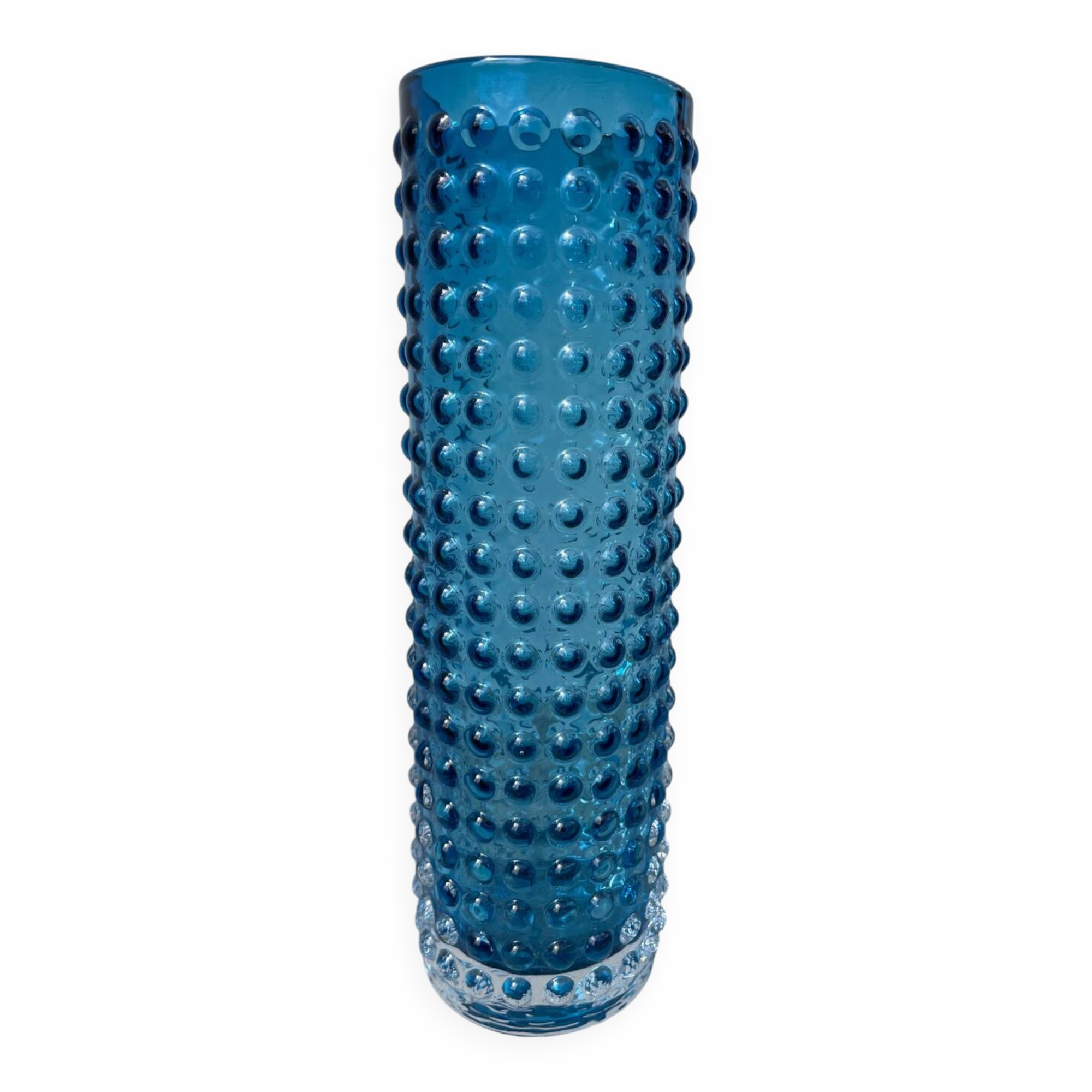 Gral blue glass vase 1960