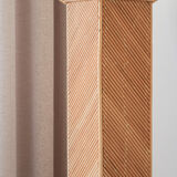 Vintage rattan pedestal, 1980s.