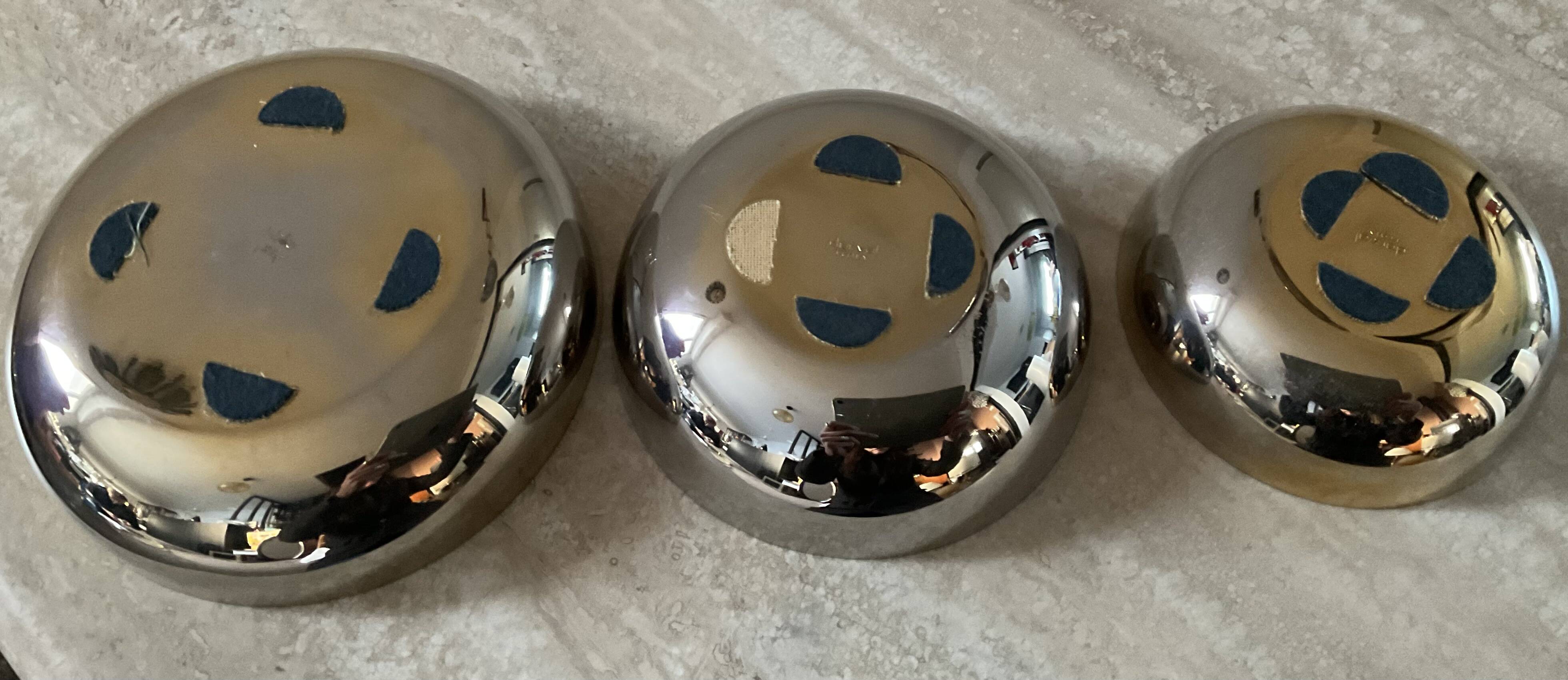 Trio of cups Dorval Italy vintage 70s