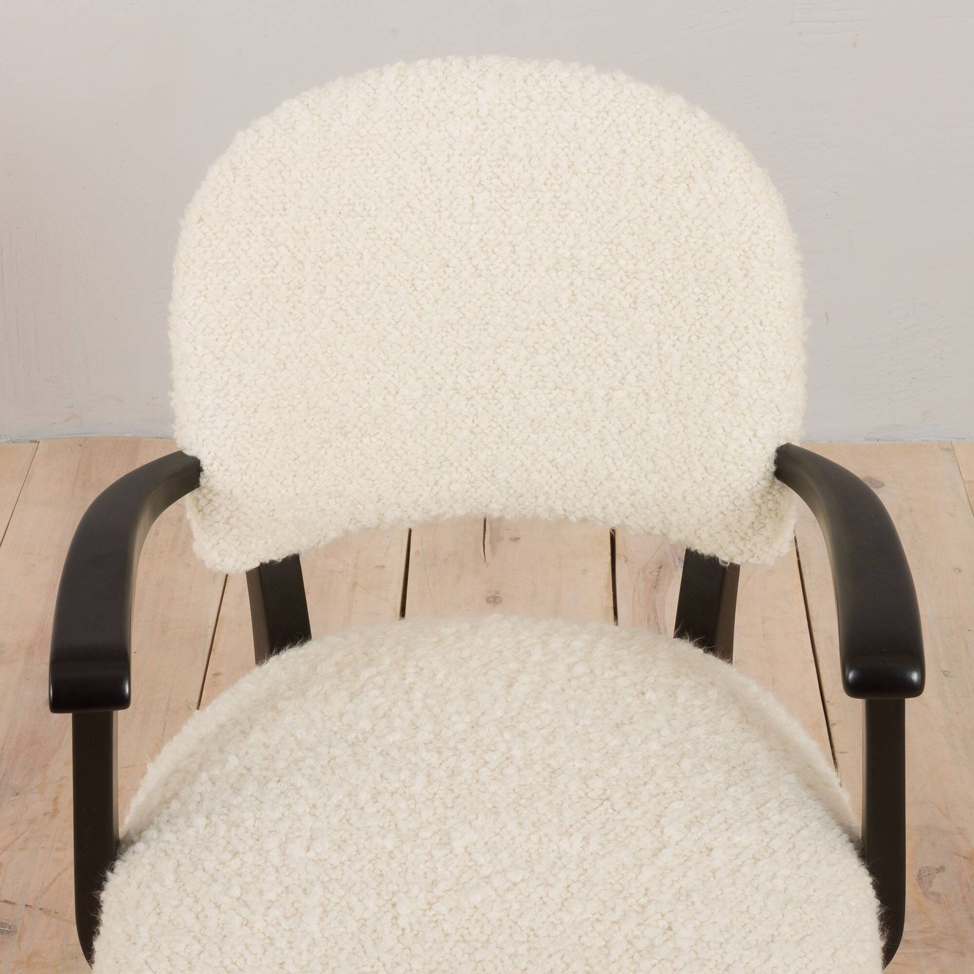 Set of eight dining Paris hotel chairs by Thonet, France 1950s