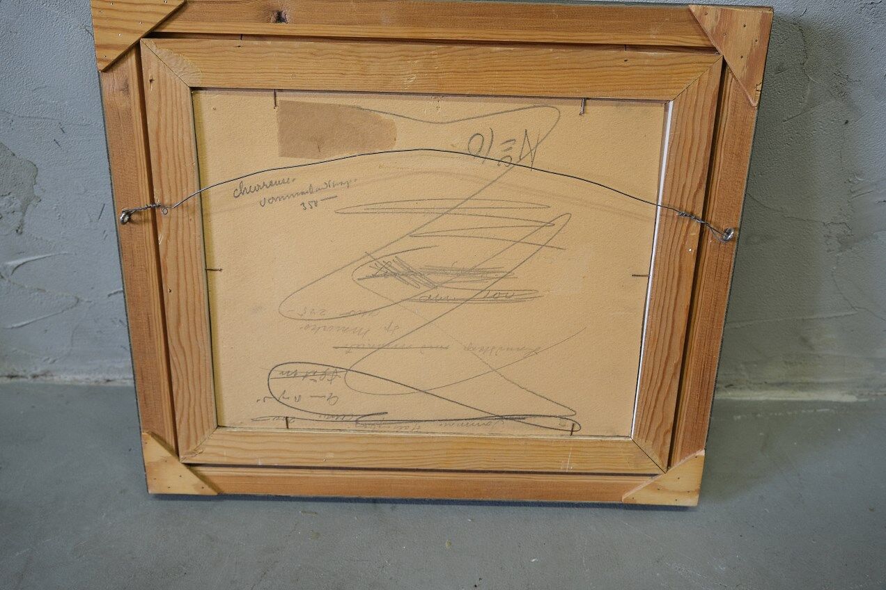 Swedish modern painting, 1960s, oil on canvas