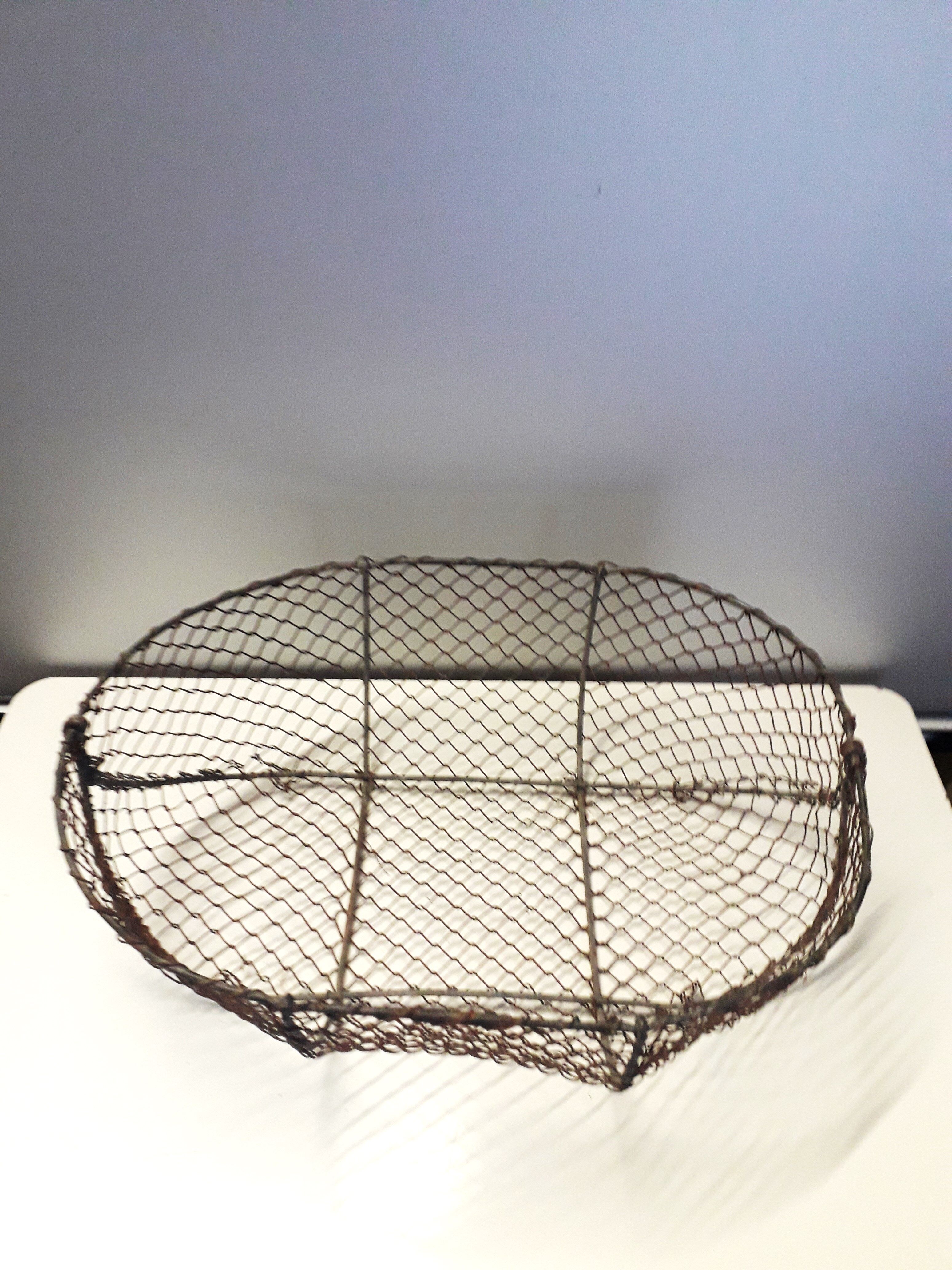 Old crab basket -Fishing basket -Marine decoration