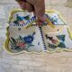 Old ceramic compartment plate HB Henriot Quimper