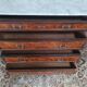 Neo-Renaissance Henri II chest of drawers in walnut burr
