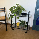 Serving with vintage metal and glass wheels