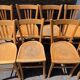 (Lot) 9 chaises bistrot vintage