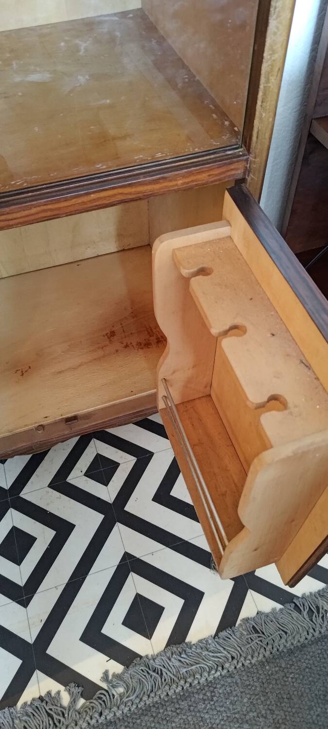 Rosewood bar cabinet