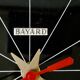 Horloge Bayard, en formica, forme libre, années 60