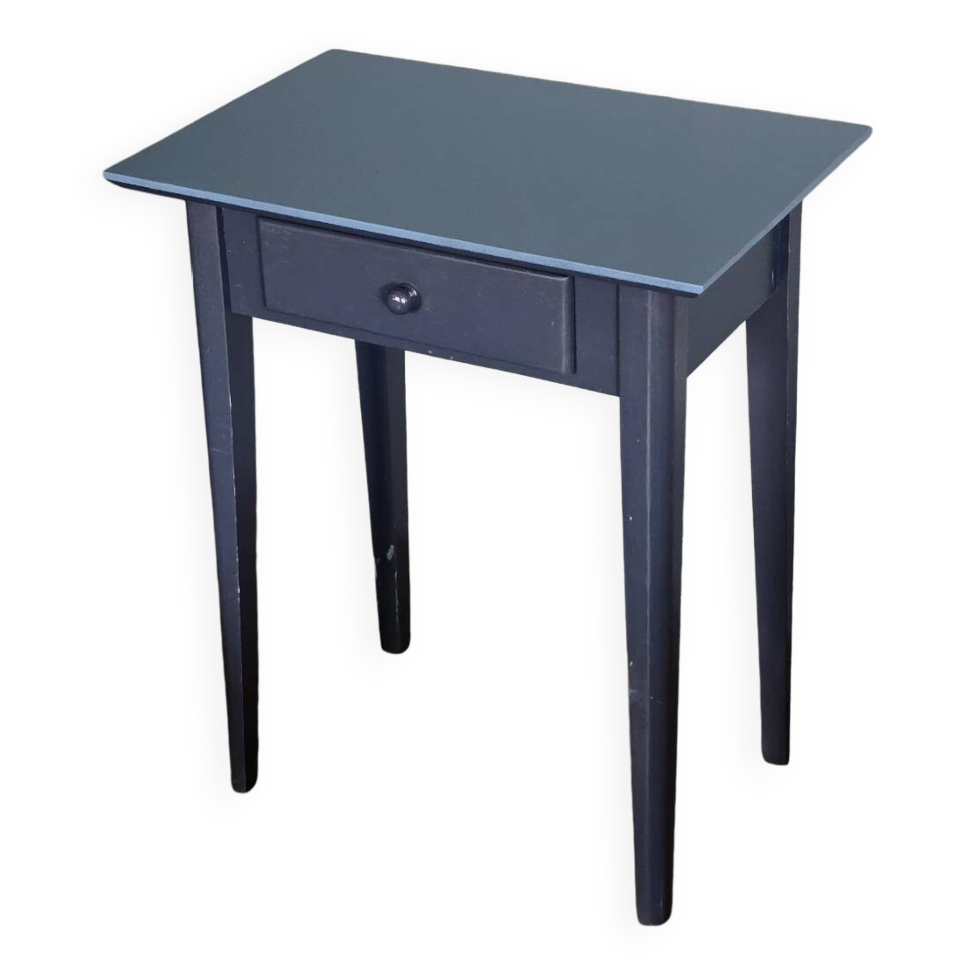 Blue painted side table
