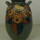 Old terracotta vase enamelled art nouveau "Paul Jacquet"