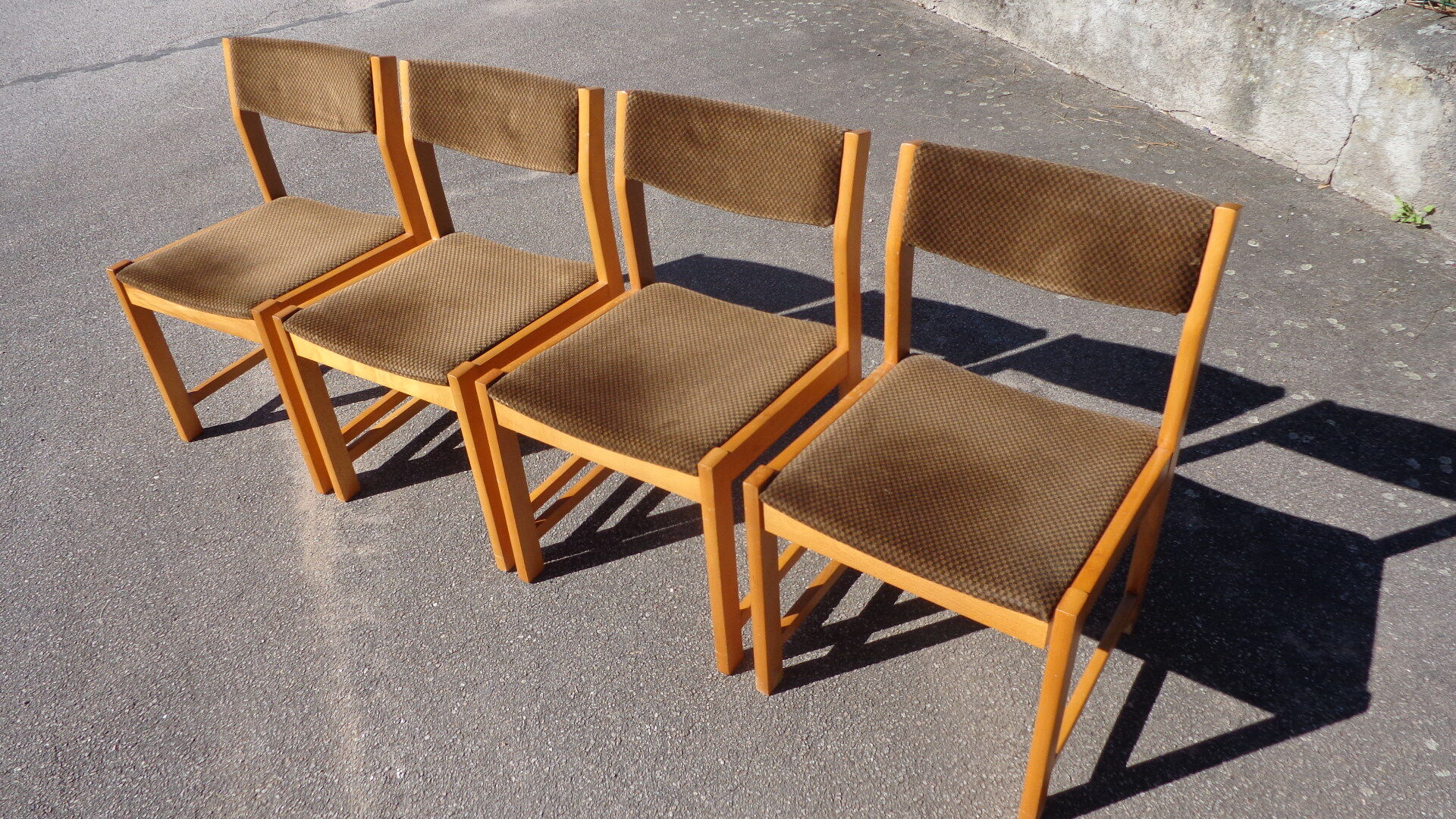 4 contemporary German chairs