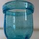 Antique bubble glass vase