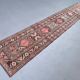 Tapis runner turc 409x70 cm laine tribal vintage