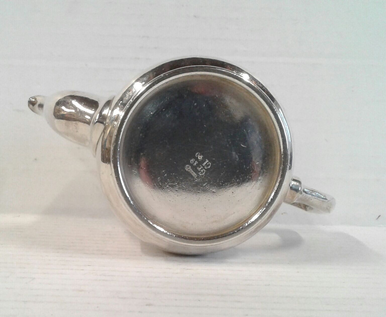 Vintage silver metala hotel teapot Diana Milano