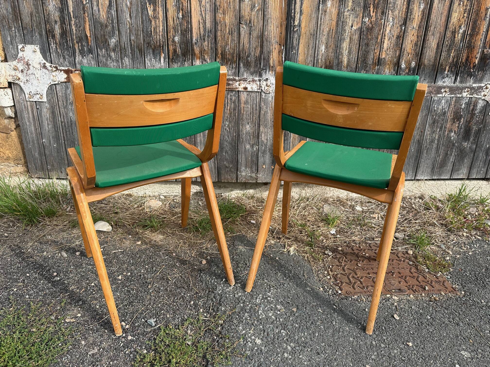 Deux chaises Boomerang