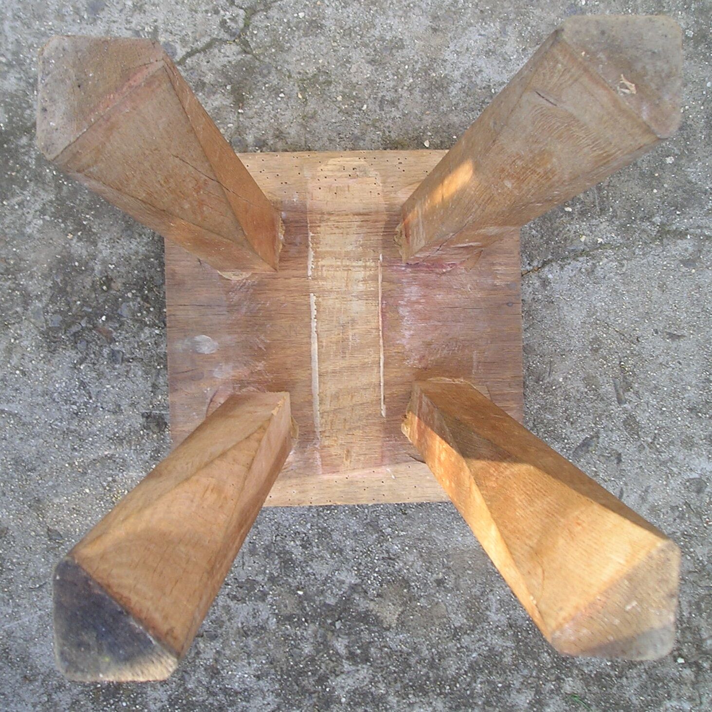 Rustic artisan stool