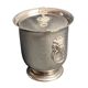 Arts de la table, seau à glace Thermid métal argenté bol verre anses lion X