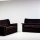 Lauriana sofa in velvet by Afra & Tobia Scarpa