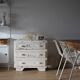 Small patinated art deco chest of drawers