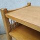 Paire de chevets bois et rotin