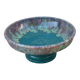 Vintage fruit bowl cab ceramic from bordeaux in green terracotta.
