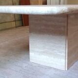 Beige Italian travertine coffee table