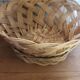 Large vintage woven wicker basket