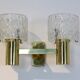 Sophisticated pair of brass wall lamps 1970s