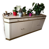 Enfilade with 4 doors signed Jean Claude Mahey