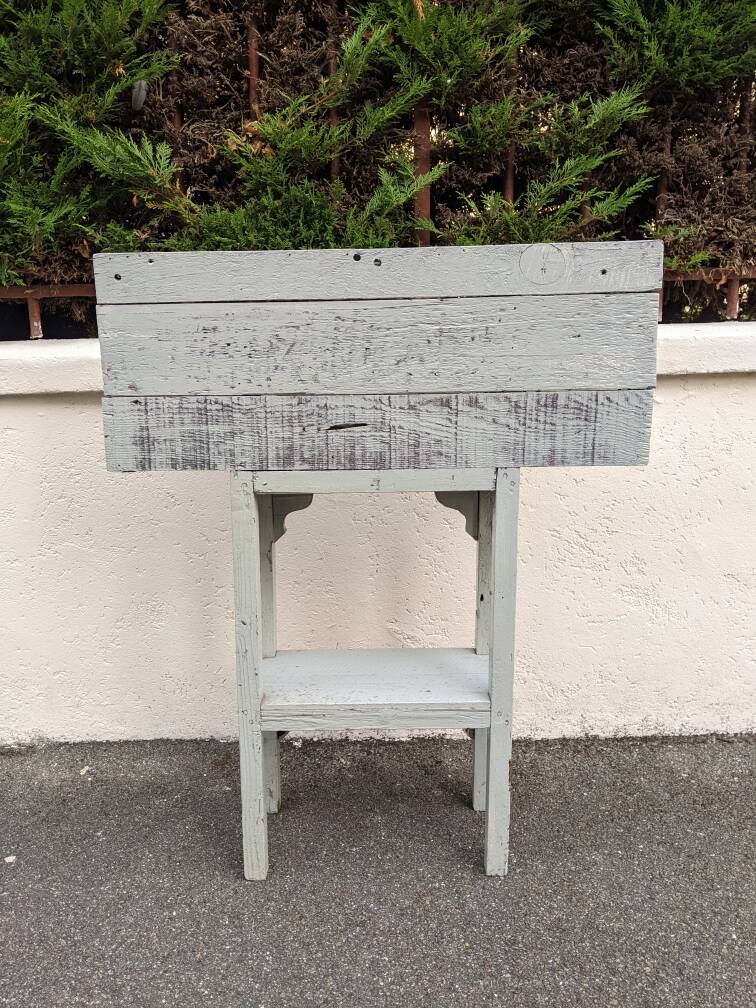 Antique console table, bohemian country decor, handmade farmhouse