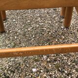 Set of 4 solid vintage brutalist chairs
