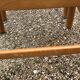 Set of 4 solid vintage brutalist chairs