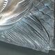 Large wooden and silver-plated fish board, 90 cm